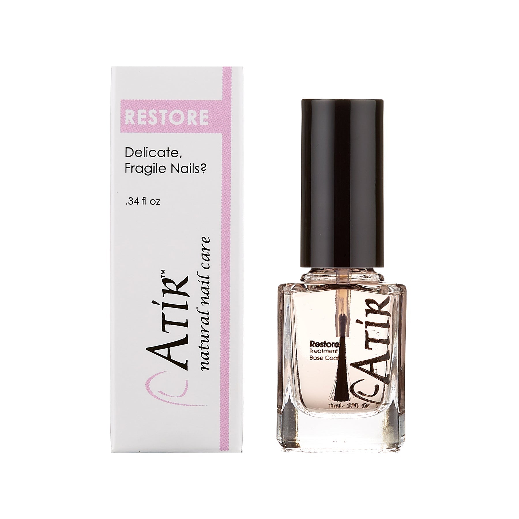 Restore Nail Treatment Base Coat for Damaged Nails – Non-Toxic Formula with Lavender and Ginseng